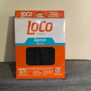 LoCo Heavy Duty Cooking Apron w/pocket  - Black